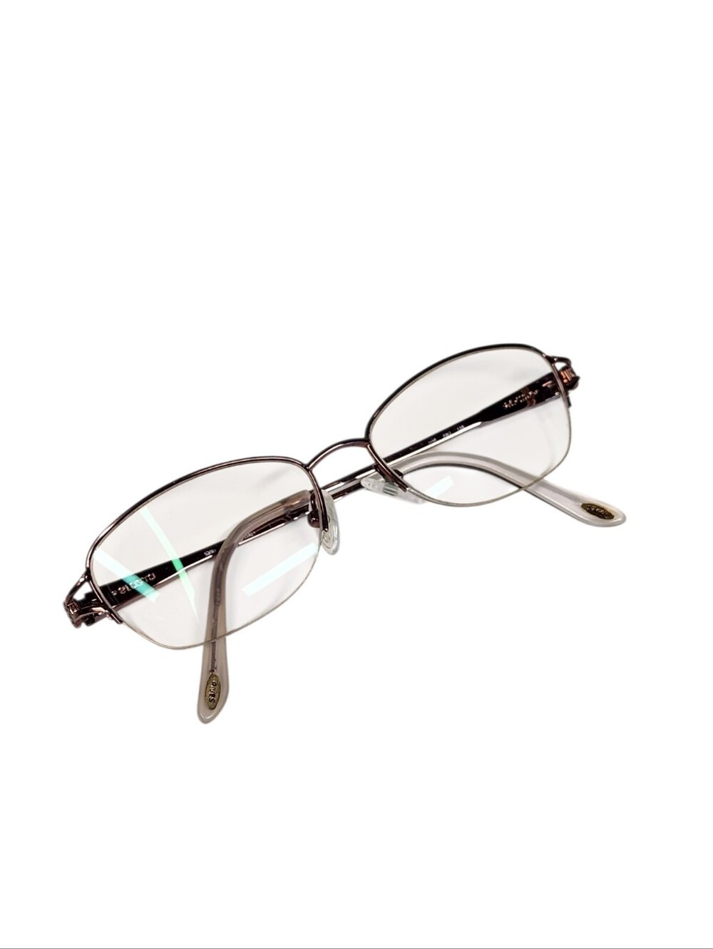 Safilo Women's Prescription Eye Glasses Brown Half Rim Frame ITALY 51 16 9-5